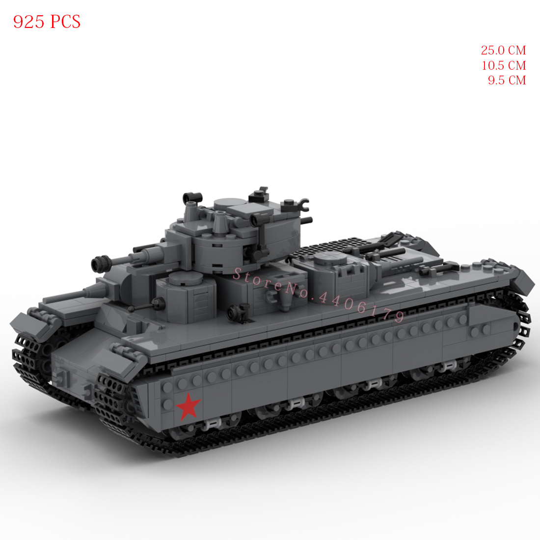 ชุดตัวต่อรถถังหนักโซเวียต T-35 - Heavy Equipment Union บทวิจารณ์และราคา