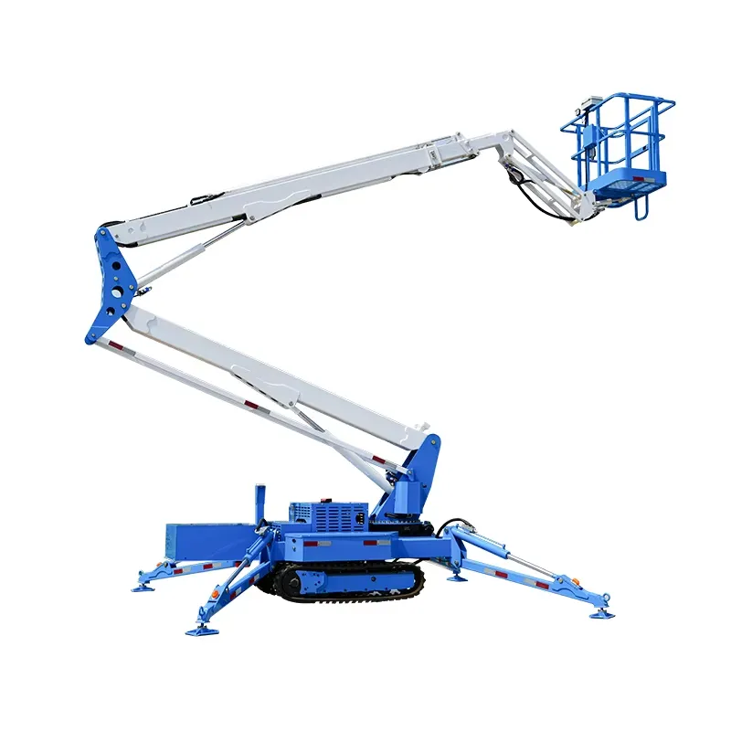 รถกระเช้าไฮดรอลิกแบบตีนตะขาบขน - Compact Crawler Boom Lift บทวิจารณ์และราคา