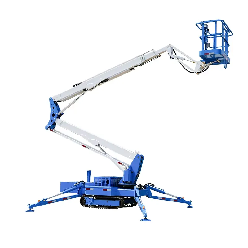 รถกระเช้าไฮดรอลิกแบบตีนตะขาบขน - Compact Crawler Boom Lift บทวิจารณ์และราคา