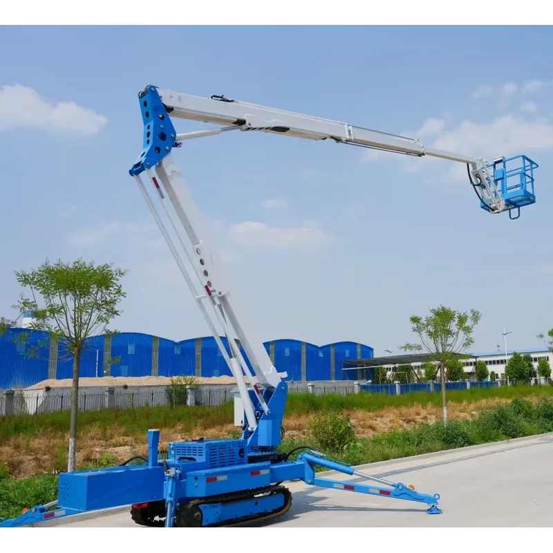 รถกระเช้าไฮดรอลิกแบบตีนตะขาบขน - Compact Crawler Boom Lift บทวิจารณ์และราคา