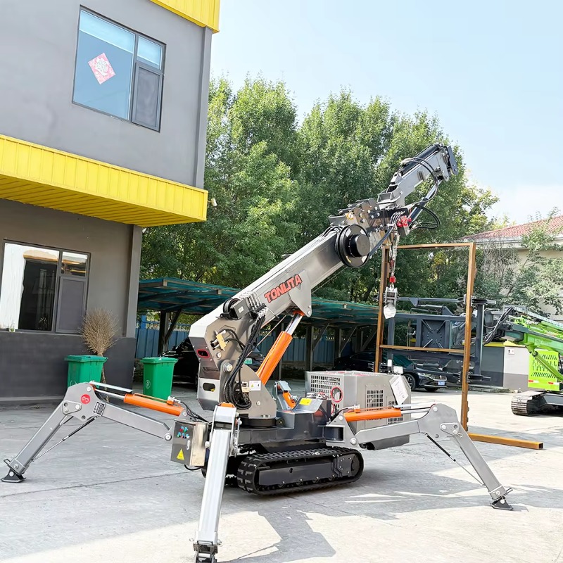 รถเครนแมงมุมแบบพกพาขนาดเล็กปรั - Compact Crawler Boom Lift บทวิจารณ์และราคา