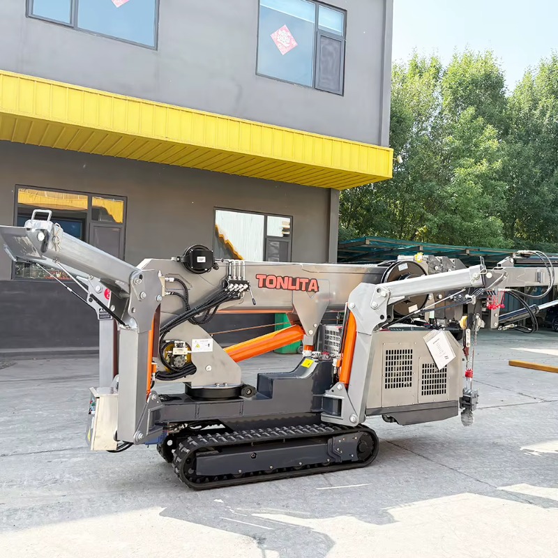 รถเครนแมงมุมแบบพกพาขนาดเล็กปรั - Compact Crawler Boom Lift บทวิจารณ์และราคา