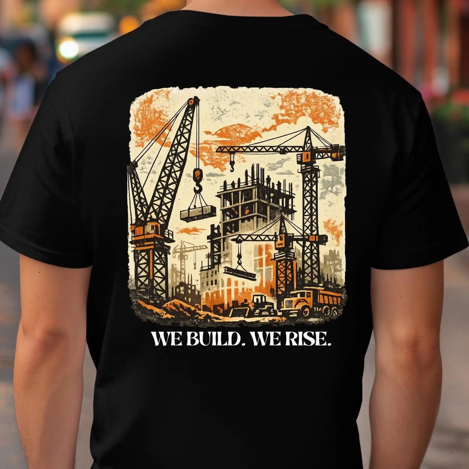 เสื้อยืด We Build Rise Constru - Heavy Equipment Union บทวิจารณ์และราคา